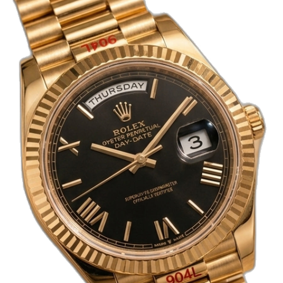 Rolex Oyster Perpetual Day Date 40 Battery Gold-Black
