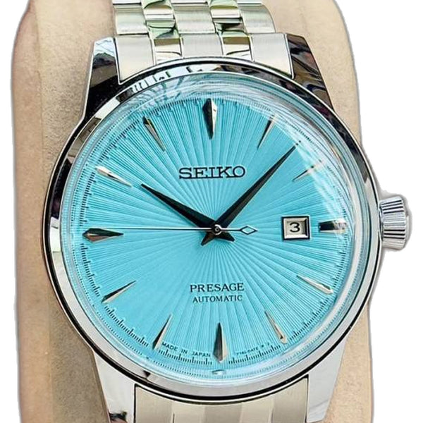 Seiko Presage Cocktail Time Mockingbird silver Sky Blue