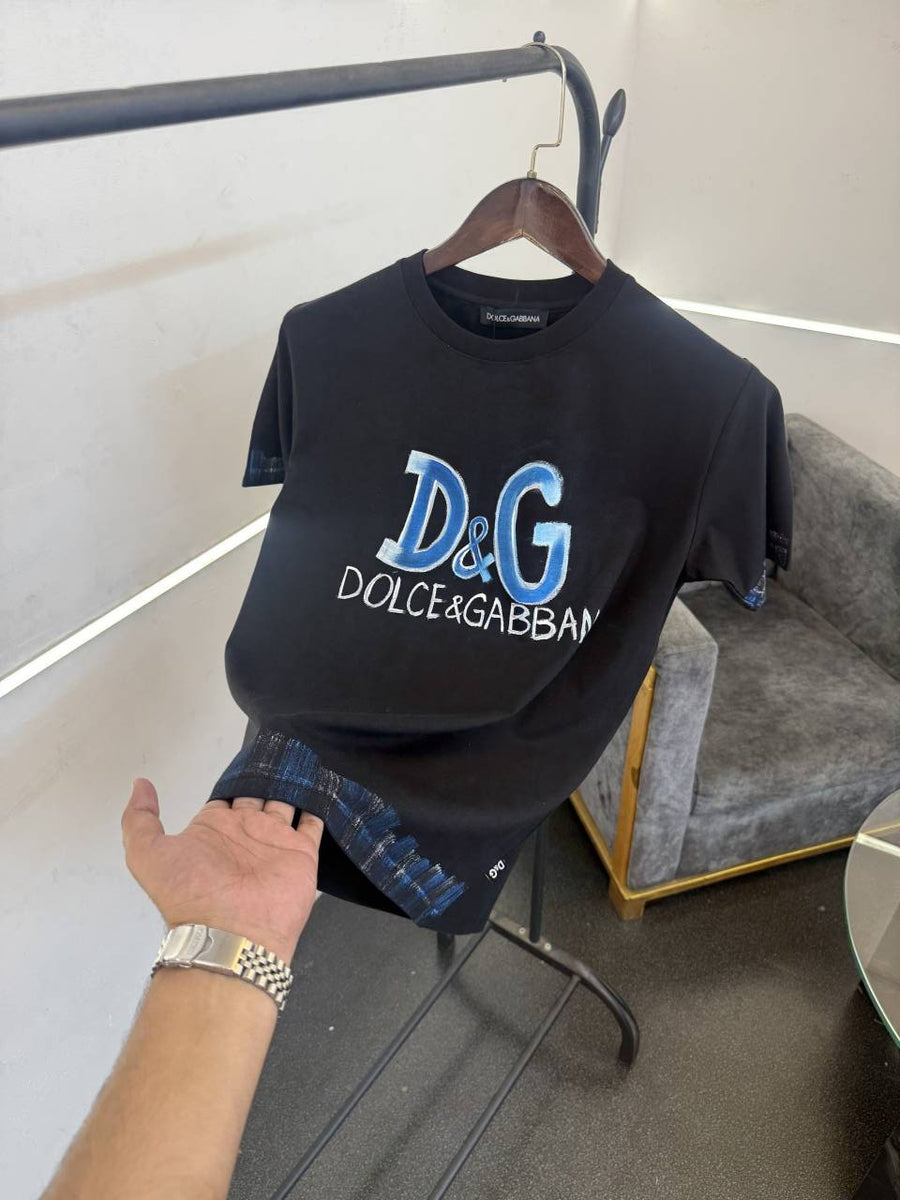 D&G turkey imported round neck tshirt black