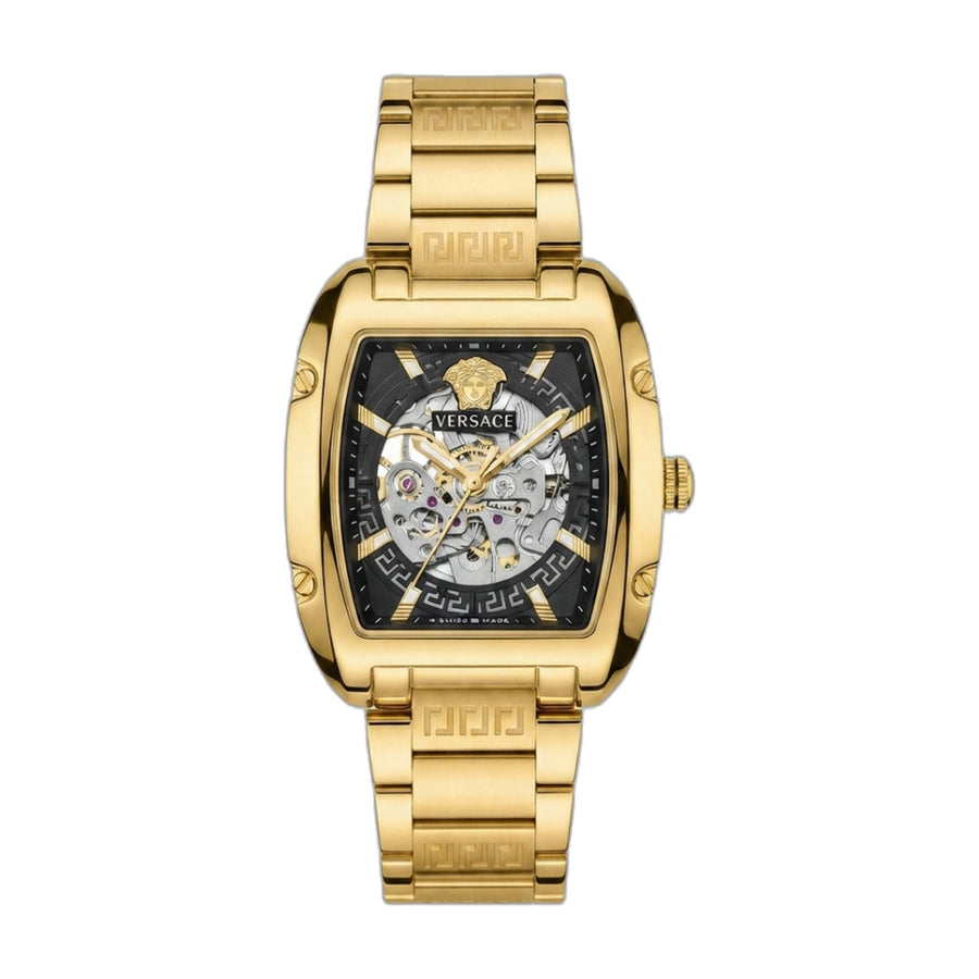 Versace Dominus Sktl Men Automatic Gold black dail