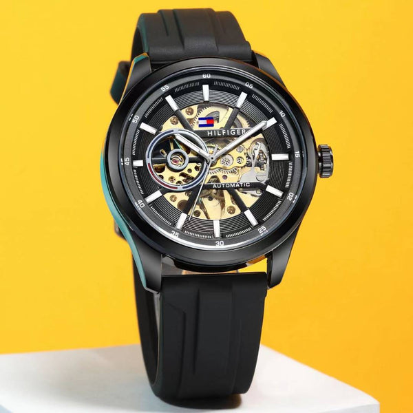 Tommy Hilfige_r Automatic Silicon Full Black