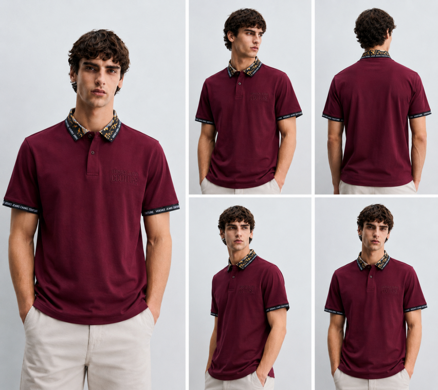 Versac- IMPORTED STORE ARTICLE POLO T-SHIRT