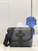 Louis Vuitton_LV Saumur Messenger Monogram Eclipse With Dust Bag (Black Grey - 419)