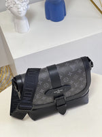 Louis Vuitton_LV Saumur Messenger Monogram Eclipse With Dust Bag (Black Grey - 419)