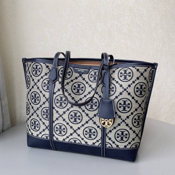 Tori Burch_T_Monogram_Jacquard_Tote_With_DustCover