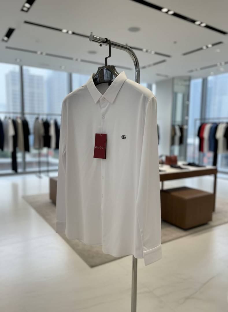 Gucci IMPORTED TRENDING KOREAN SHIRT WHITE
