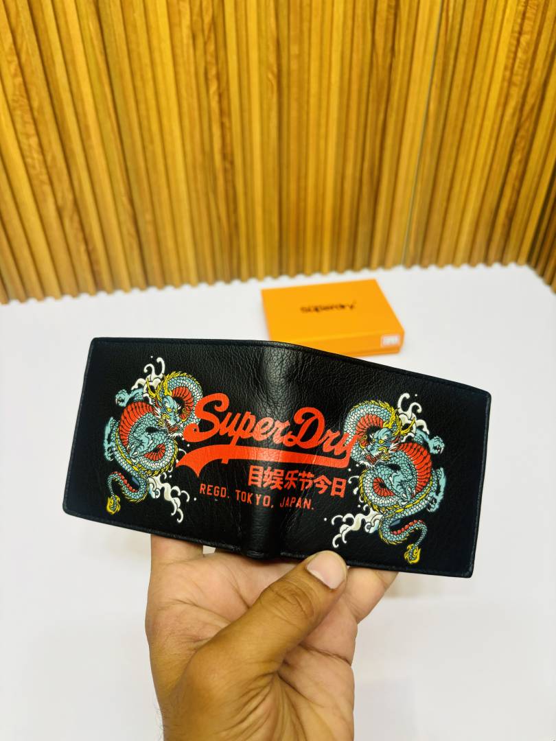 02 SUPERDRY BLACK PREMIUM QUALITY WALLET