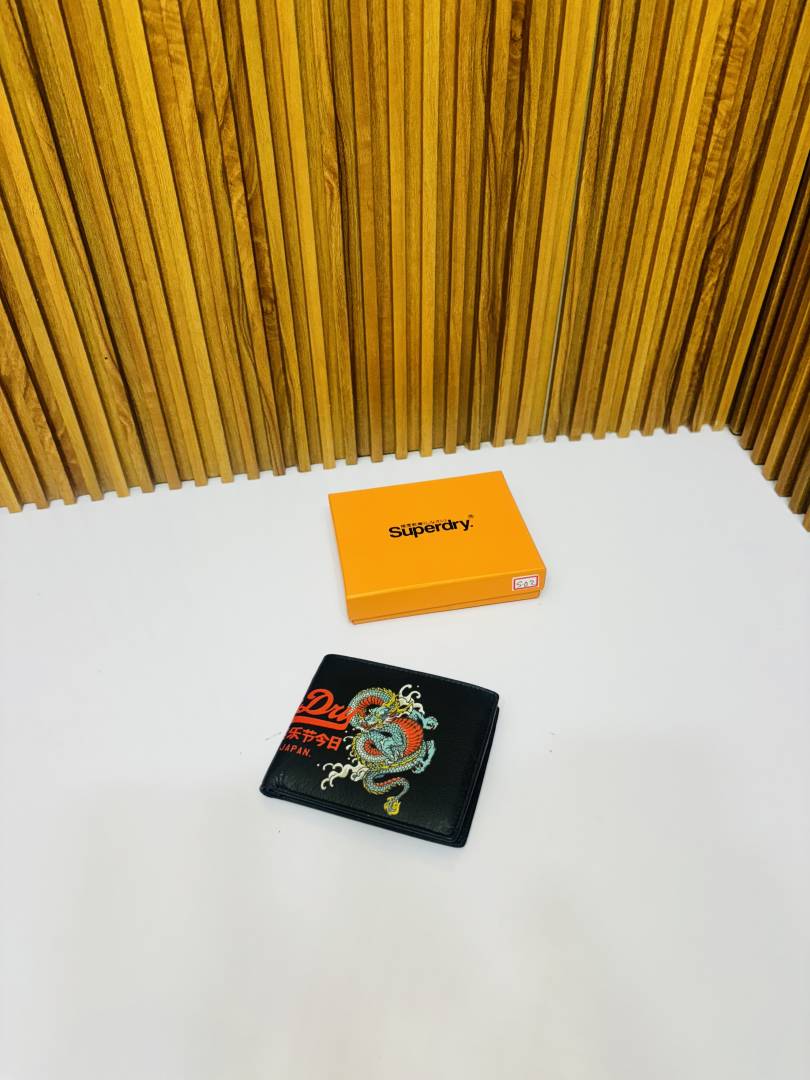 02 SUPERDRY BLACK PREMIUM QUALITY WALLET