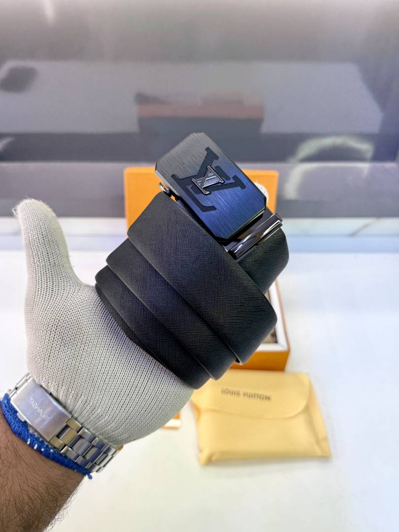 Lv_Loui Brown Black Wallet Belt Combo Fa 1091