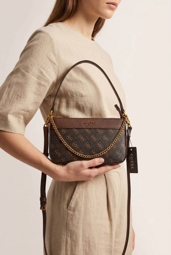 Guess GS6 Katey Brown Shoulder Bag With Original Box & Dust Cover
