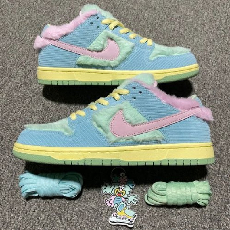 E sb dunk low x verdy visty with keychain