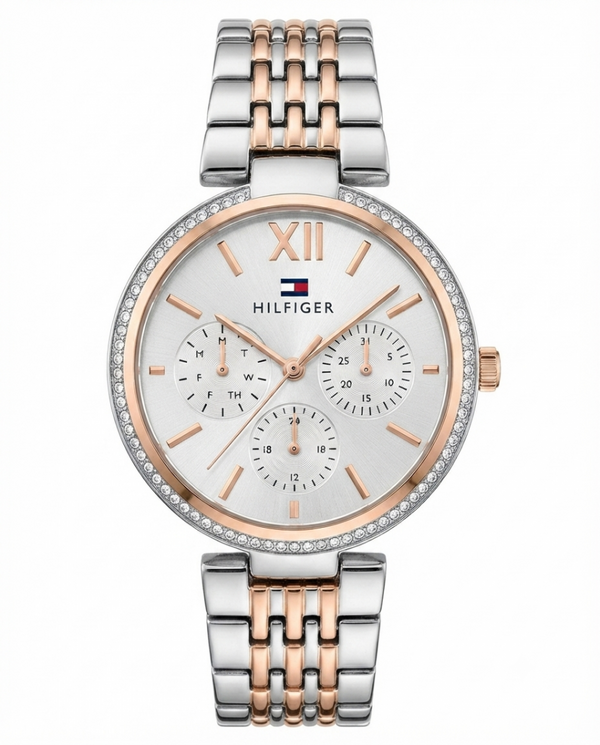 Tommy Hilfiger Sophia multi-function Two Tone White Dial