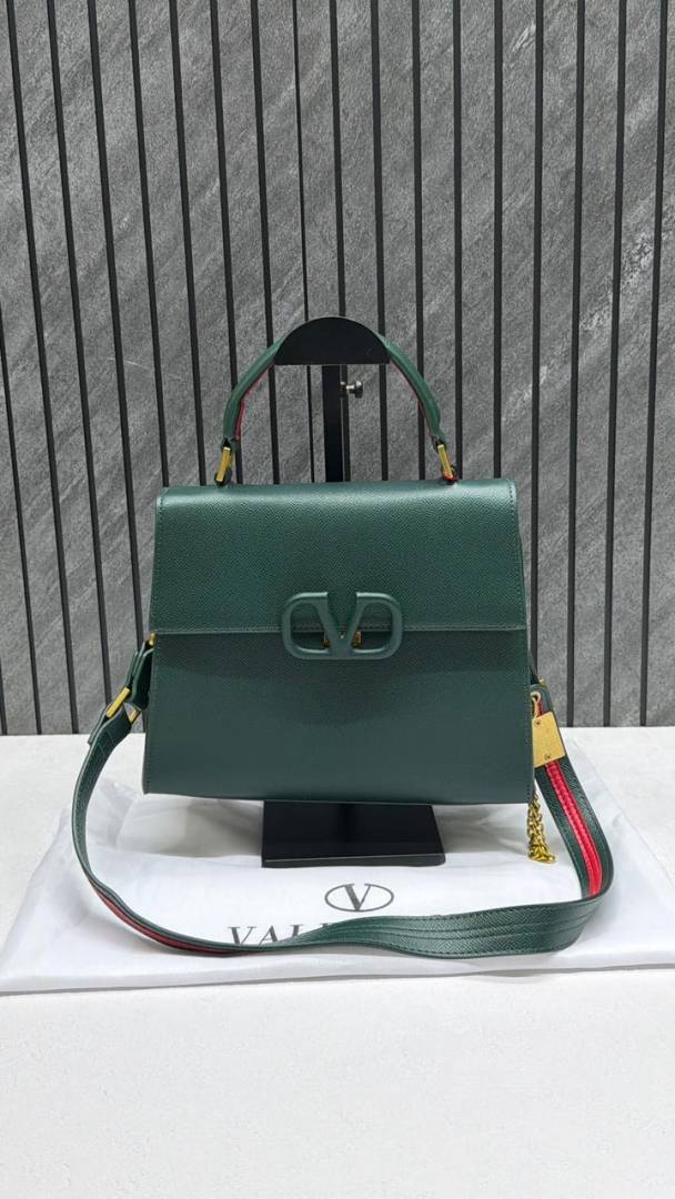 Valentinnoo Green VSling TopHandle ShoulderBag With duscovero