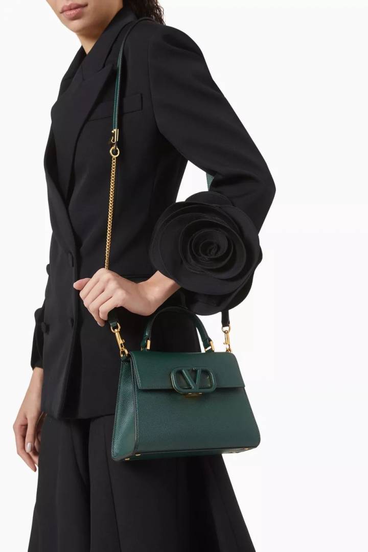 Valentinnoo Green VSling TopHandle ShoulderBag With duscovero