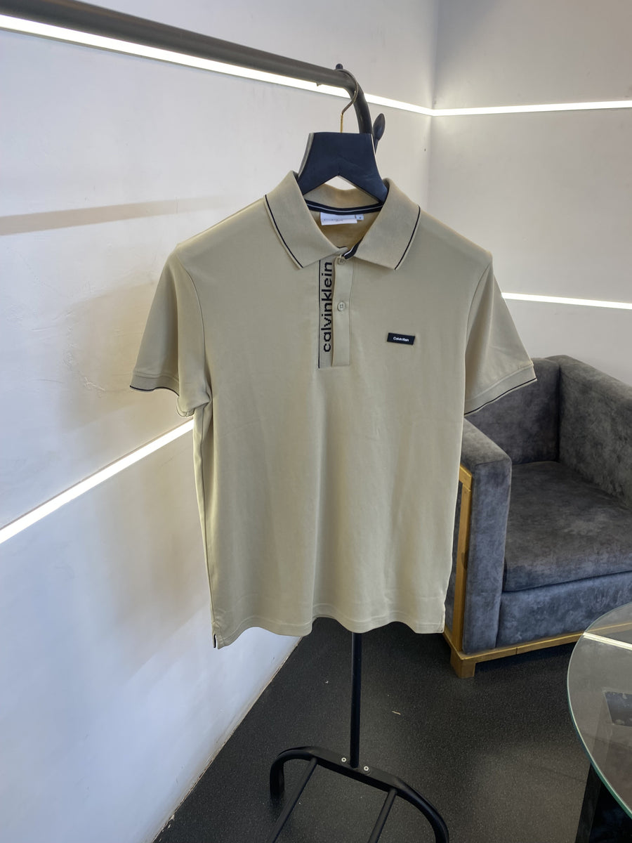 Calvin kline imported polo tshirt beige