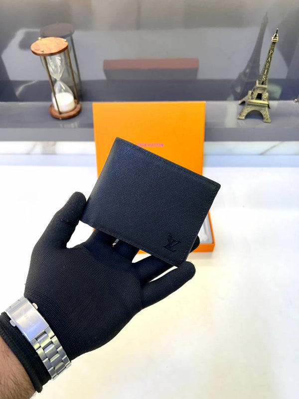 Louis Vuitton 2 Wallet Black Premium Quality Fa 707