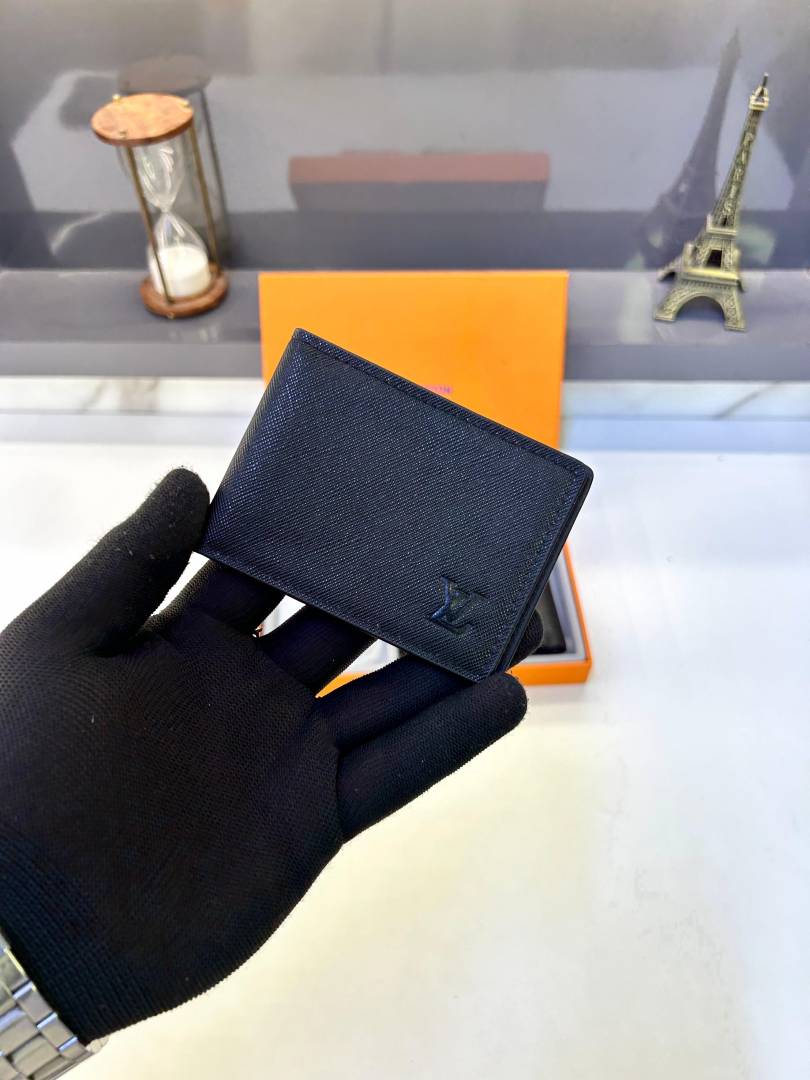 Louis Vuitton 2 Wallet Black Premium Quality Fa 707