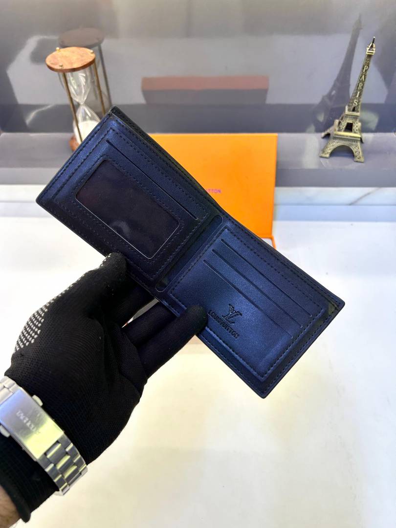 Louis Vuitton 2 Wallet Black Premium Quality Fa 707
