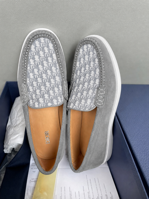 Dioorr Premium Suede Loafer 1350 Grey