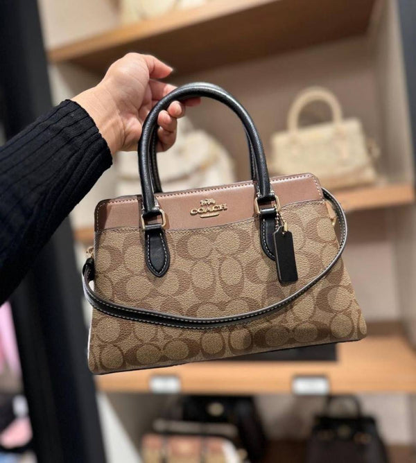 Coach_Apricot-Brown_Darcie_Medium_Satchel_Bag_With_OriginalBox_DustCover