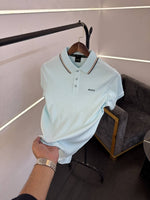 Hugo bos imported quality polo tshirt sky