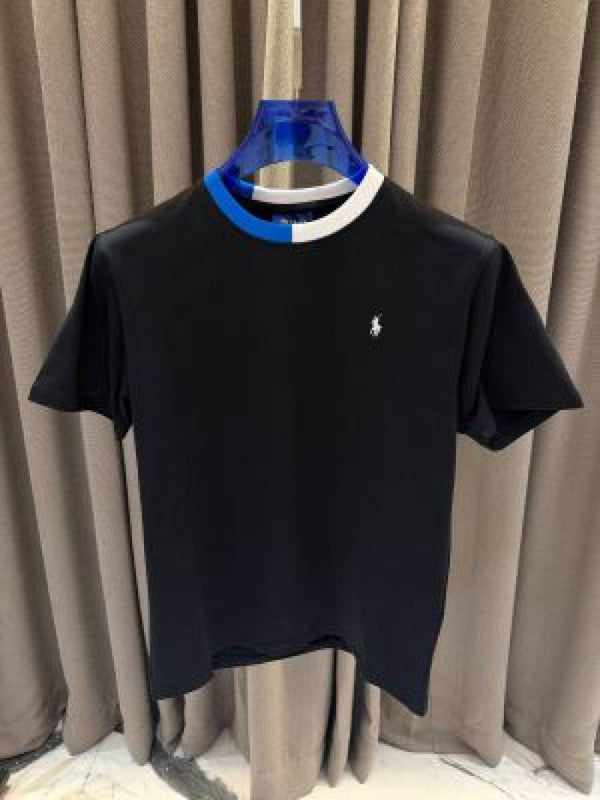 Ralph Lauren Chest Logo Round Neck T-shirt Black