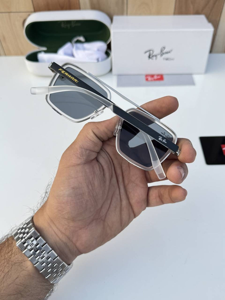 Rey ban 7333 silver white black