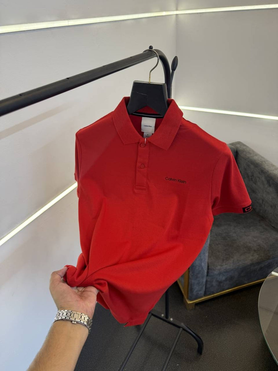 Calvin kline imported polo tshirt red sale
