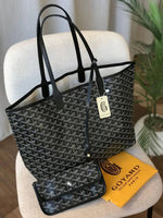 goyarrd Artios GM Black Tote WithWallet Dustcover
