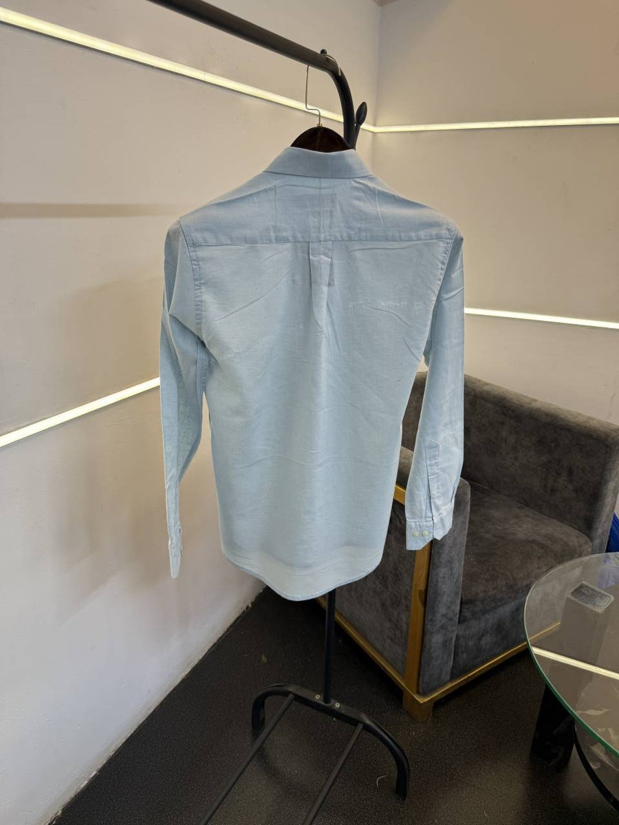Ralph lauren linen imported shirt sky blue
