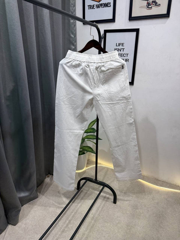 Zarra Summer imported linen trouser white