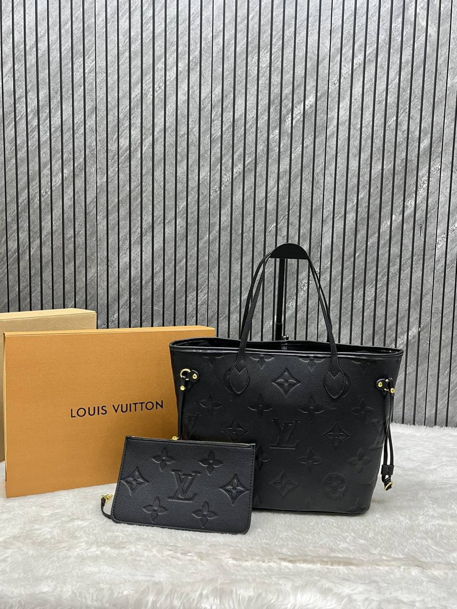 Louis Vuitton Neverful Black With origina Double Box