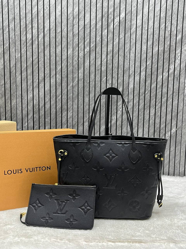 Louis Vuitton Neverful Black With origina Double Box