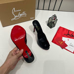 Christiann Louboutiin Me Dolly Mules Patent Leather Black With OG Box & Dust Cover W54 Black