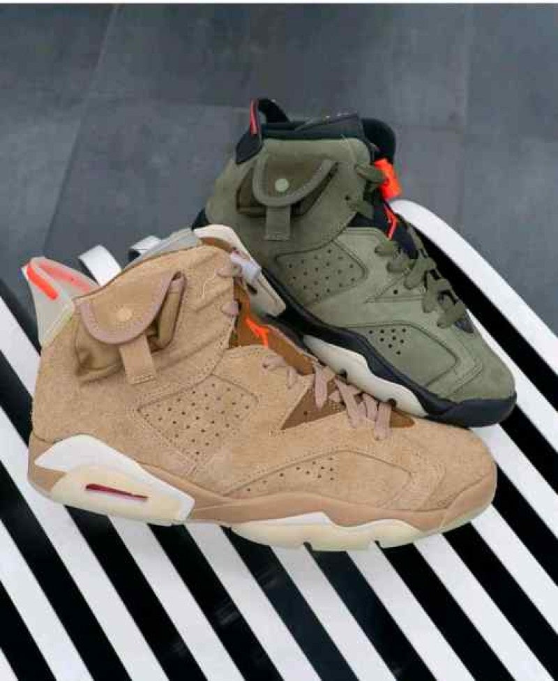 Travis Scott x Air Jordan 6 AJ6-British Khaki With accessories