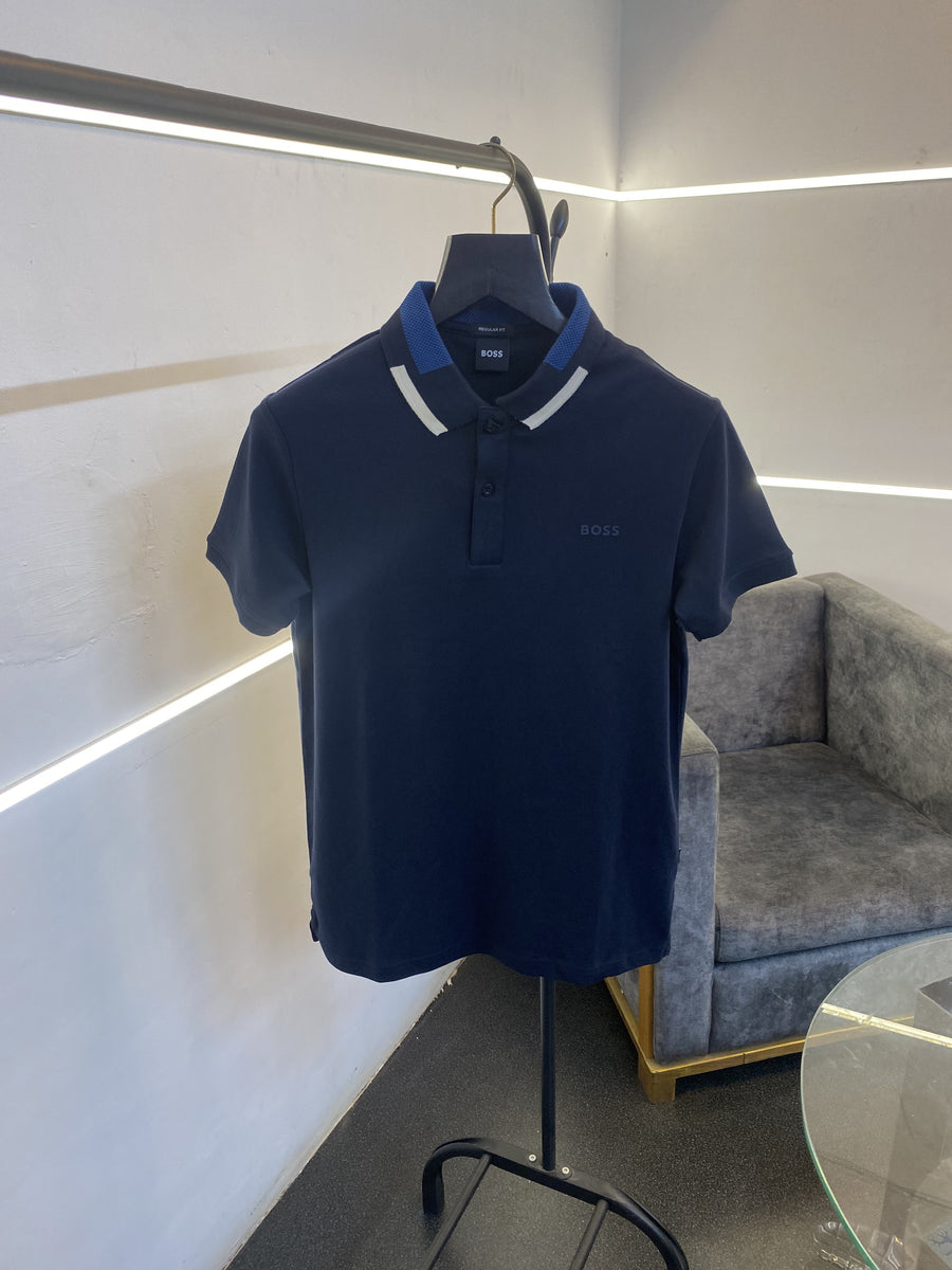 Hugo bos imported polo tshirt navy blue