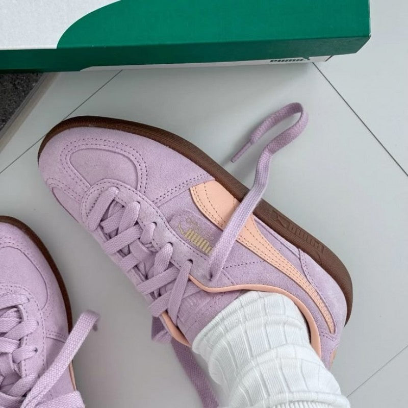 Pummaaa palermo sneakers in pink orange