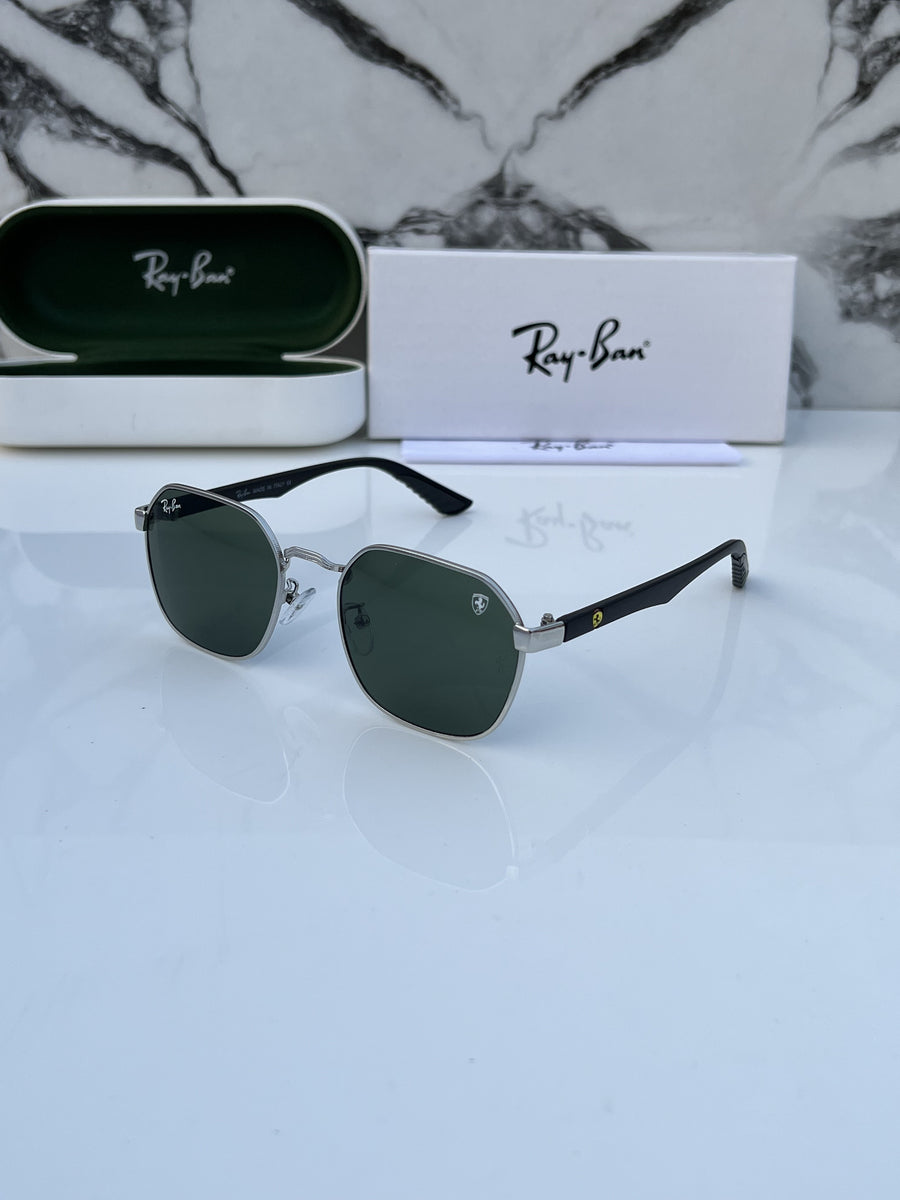 Rey ban_406_silver_green