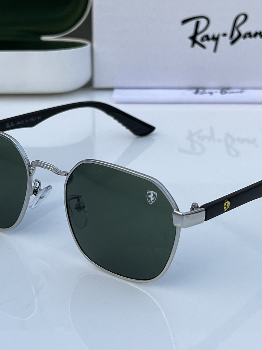 Rey ban_406_silver_green