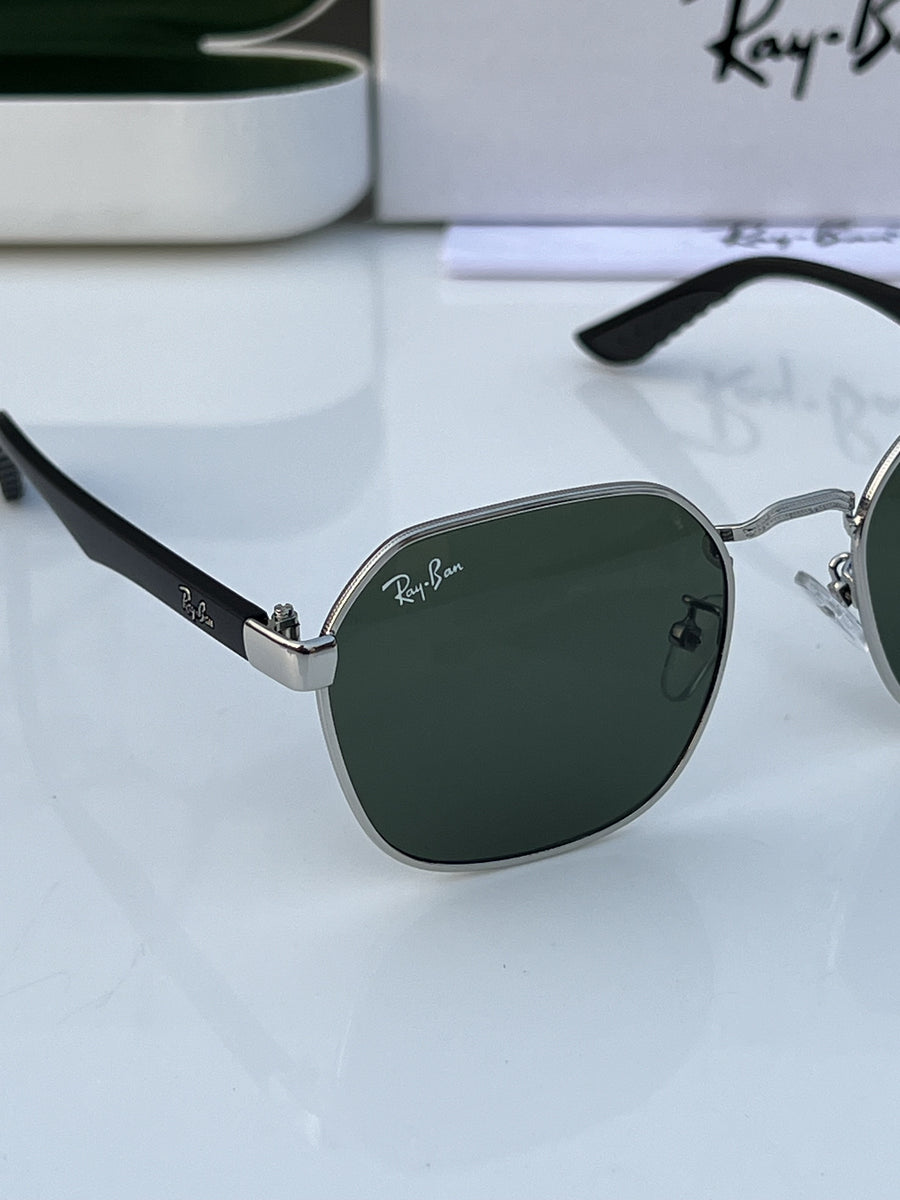 Rey ban_406_silver_green
