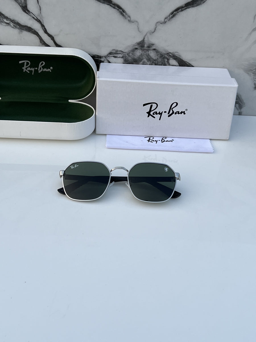 Rey ban_406_silver_green
