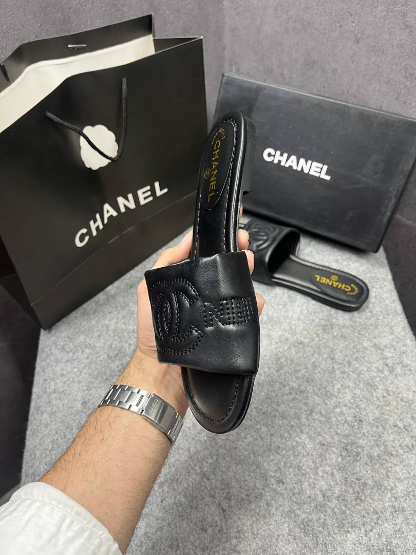 Chanel_Lambskin_Quilted_CC_Platform_Mules_Black_With_OG_Box_Carry_Bag_21P