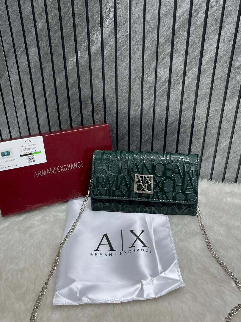 Arma Exchange Green Wallet Sling With Original Box & DustCover