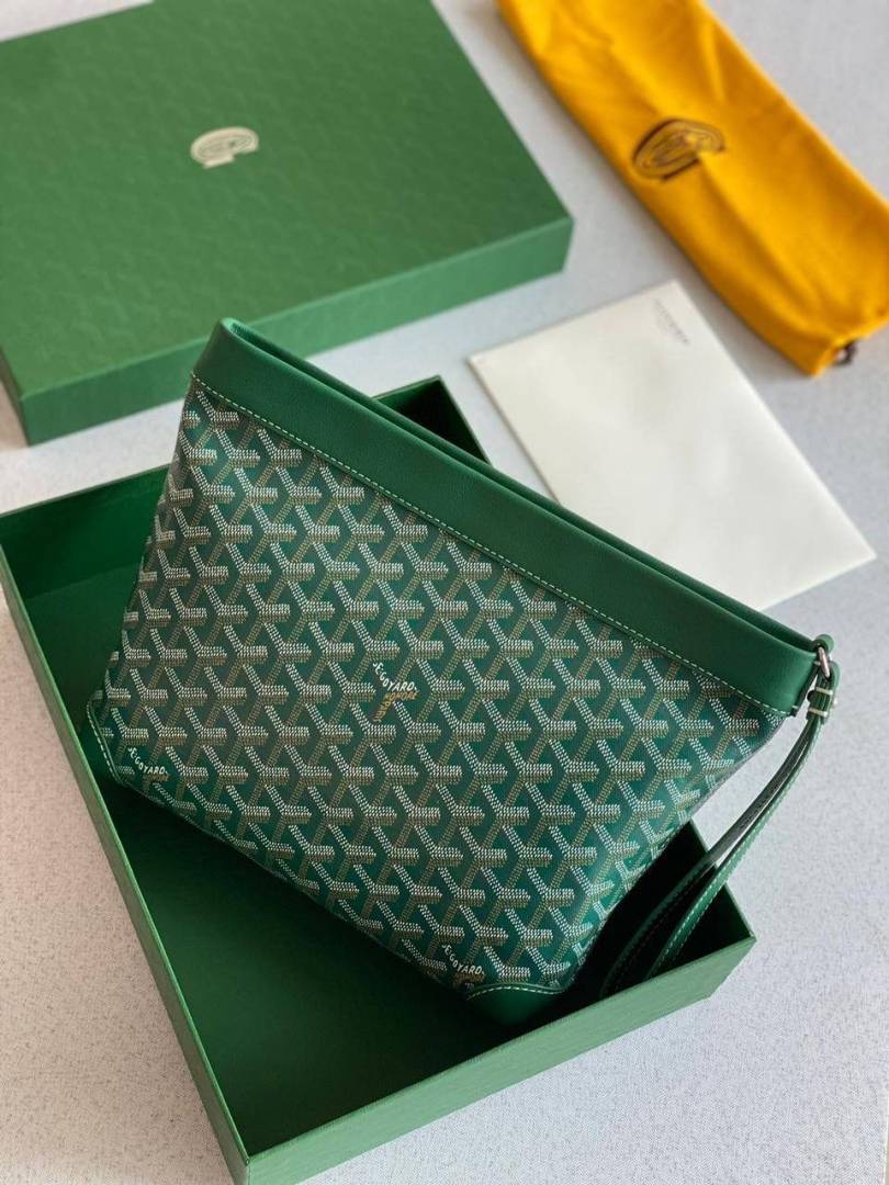 Goyard_Green_Conti_Unisex_Pouch_With_DustCover