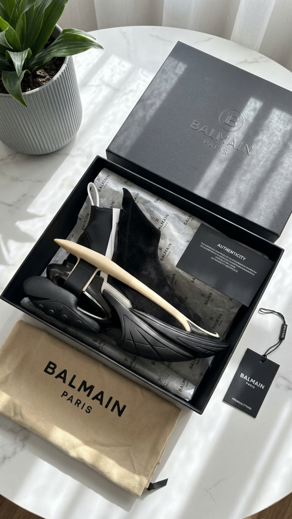 Balmain FUTURE AERODYNAMIC BLACK SNEAKER