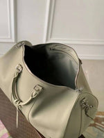 Louis Vuitton_LV Keepall Bandoulire Premium Unisex Duffle Bag With Dust Bag & Accessories (Grey - 1145)