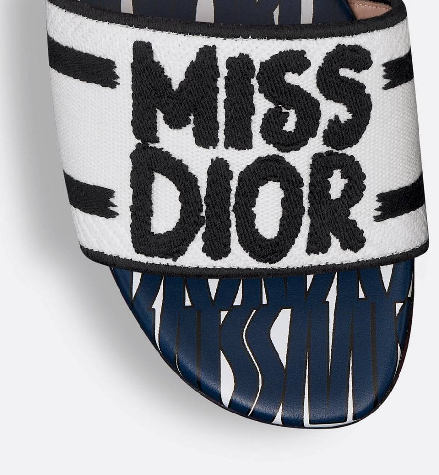 Dior_Miss_Diyor_Deep_Blue_Dway_Flats_For_Woman_With_Original_Box_Dustcover_CarryBag_And_Accessories
