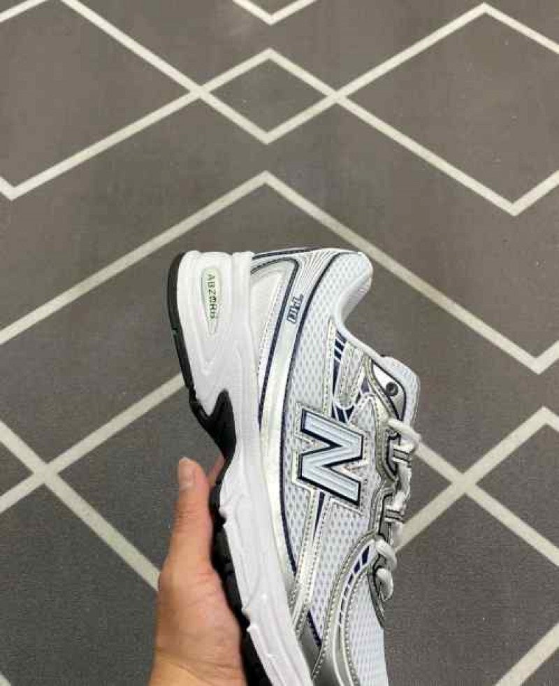 New Balencee Unisex 740 Navy with White and Shadow Grey