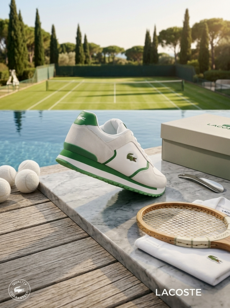 Lacoste BLANCO VERDE WHITE GREEN SNEAKER