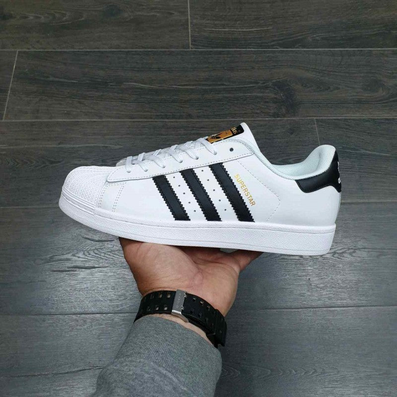 Adidas Superstar White Black Leather
